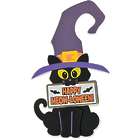 12 Halloween Cat Doorknob Hanger Craft Kits