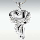 Wrapped In Love Sterling Silver Cremation Necklace