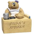 Cook Mommy Teddy Bear in Kitchen