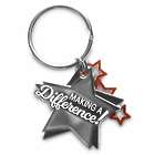 Making a Difference Metal Star Keychain