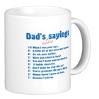 Dad's Favorite Sayings Ceramic Mug