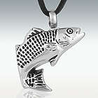 Fresh Water Fish Stainless Steel Cremation Necklace