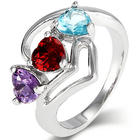 Close to the Heart 3 Stone Birthstone Ring