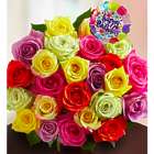 Happy Birthday Assorted Rose 24-Stem Bouquet