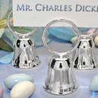 Silvertone Bell Place Card Holders
