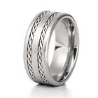 Men's Double Braided Stainless Steel Ring
