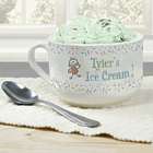 Boy's Personalized Ice Cream Bowl with Sprinkles Design
