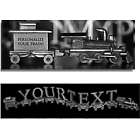Personalized Pewter Trains
