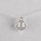 Friendship Sterling Silver Anchor Necklace