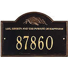 Life & Liberty Address Plaque with US Flag