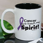 Cancer Can't Touch My Spirit Purple Ribbon Awareness Mug