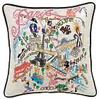 Hand-Embroidered Paris Pillow