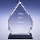 Personalized Silver Diamond Reflection Award