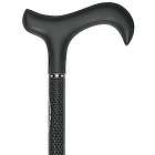 Triple Wound Carbon Black Derby Walking Cane