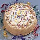 Vanilla Birthday Cake in Gold Gift Box