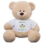Personalized First Christmas Teddy Bear with Star T-Shirt