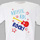Personalized Autistic Kids Rock T-Shirt
