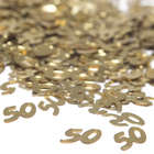 Gold 50 Shaped Confetti