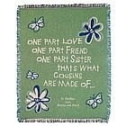 Personalized Cousin Butterfly Throw