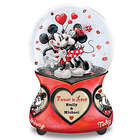 Personalized Mickey & Minnie Mouse Forever in Love Glitter Globe