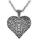 Titanium Filigree Heart Necklace