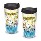2 Peanuts Group 16 Oz. Tervis Tumblers with Lids
