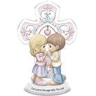Precious Moments Couple with Cross Porcelain Figurine