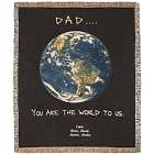 Personalized Dad Tapestry Throw
