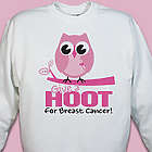 Give a Hoot Breast Cancer Awareness Sweatshirt
