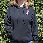 Breast Cancer Pink Hope Ribbon Hooded Sweatshirt