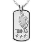 Grandson's Personalized Sports Star Dog Tag