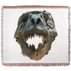 T-Rex Skull Woven Blanket