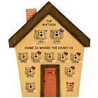 Personalized Teddy Bears on House Plaque