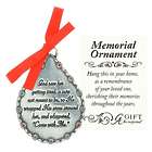 Personalized God Saw Her Memorial Ornament
