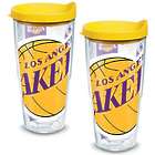 2 Los Angeles Lakers Colossal 24 Oz. Tervis Tumblers wth Lids