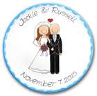 Personalized Happy Couple Design 11" Wedding Plate