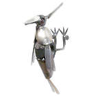 Handcrafted Metal Woodpecker Sculpture