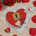 Personalized Key to My Heart Jigsaw Heart Puzzle