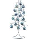 Silvery Tree 37-Position Ornament Display Stand