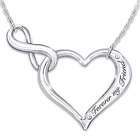 Forever My Friend Sterling Silver Necklace with Swarovski Crystal