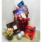Cheery Christmas Snacks and Sweets Gift Basket