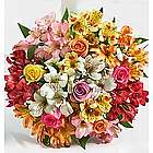 Assorted Roses and Peruvian Lilies
