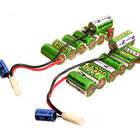 Two 8.4V, 4200mAh NMH Battery Packs with Capacitor Accelerators
