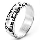 Engravable Lucky Elephant Sterling Silver Ring