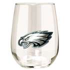 2 Philadelphia Eagles 15 Oz. Stemless Wine Glasses