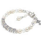 Sweet White Pearl Name Bracelet