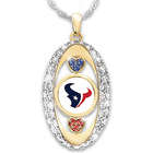 For the Love of the Game Houston Texans Crystal Necklace