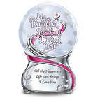 My Daughter-in-Law Musical Glitter Globe with Swarovski Crystal