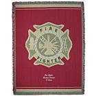 Personalized Deluxe Firefighter Throw
