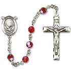 Holy Spirit Ruby Sterling Rosary